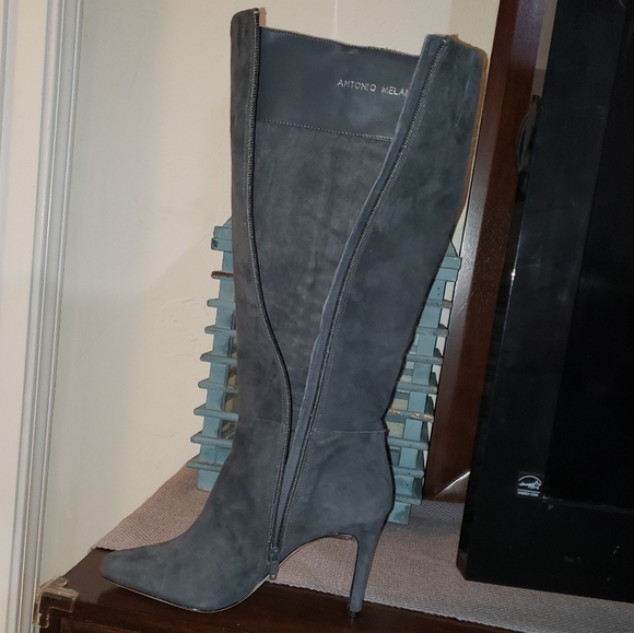 Antonio Melani Mikel Grey Boots, Size 8 - Picture 8 of 9